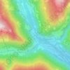 Huben topographic map, elevation, terrain