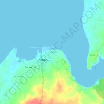 Luciente 1 topographic map, elevation, terrain