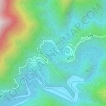 Dragon's Head Mountain topographic map, elevation, terrain