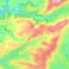 Sournac topographic map, elevation, terrain