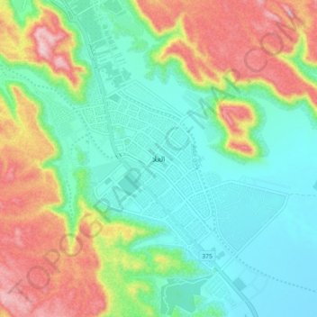 AlUla topographic map, elevation, terrain