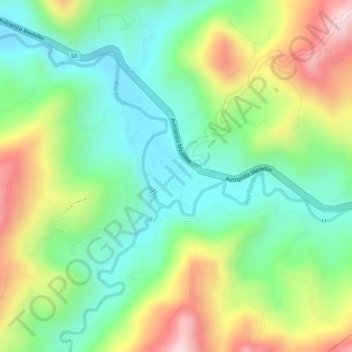 Tobia Chica topographic map, elevation, terrain
