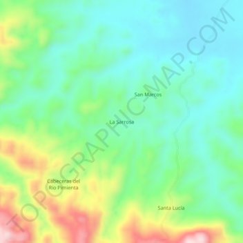La Sarrosa topographic map, elevation, terrain