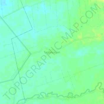 Tagbayagan topographic map, elevation, terrain