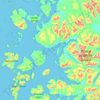 Sombrero island topographic map, elevation, terrain