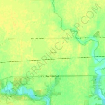 Scottland topographic map, elevation, terrain