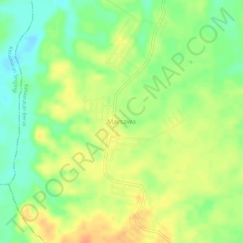 Marsawa topographic map, elevation, terrain