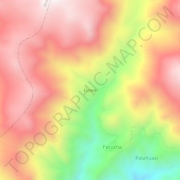 Ecnone topographic map, elevation, terrain