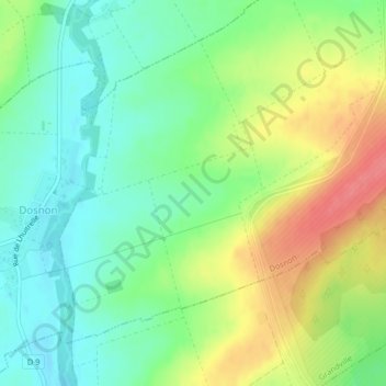 Vaugan topographic map, elevation, terrain