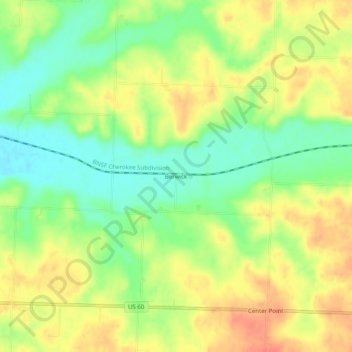 Berwick topographic map, elevation, terrain