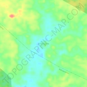 Antioquia topographic map, elevation, terrain