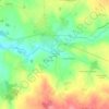 Les Gâtines Nord topographic map, elevation, terrain