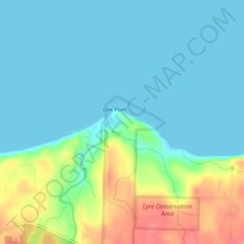 Gettysburg Ranch topographic map, elevation, terrain