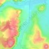 Bazarne topographic map, elevation, terrain
