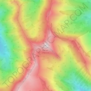 Mount Elmer topographic map, elevation, terrain