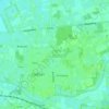 Gerner topographic map, elevation, terrain