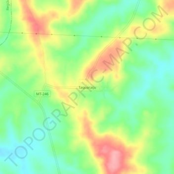 Taquaraçu topographic map, elevation, terrain