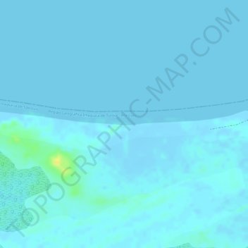 Praia do Amor topographic map, elevation, terrain