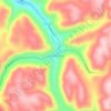 Cheyenne Crossing topographic map, elevation, terrain