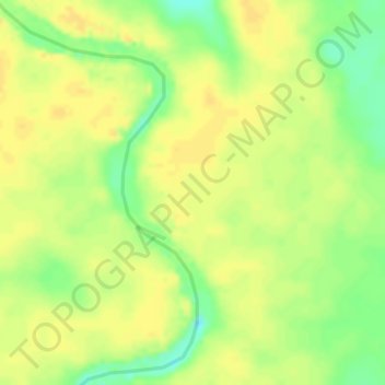Kiyura topographic map, elevation, terrain