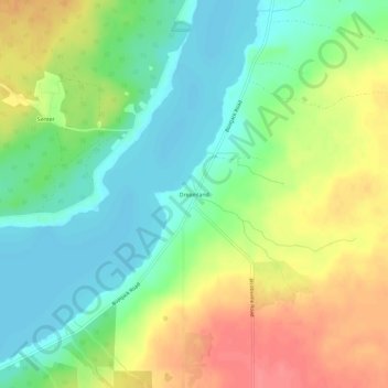 Dreamland topographic map, elevation, terrain