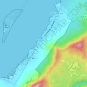La Gaulette topographic map, elevation, terrain