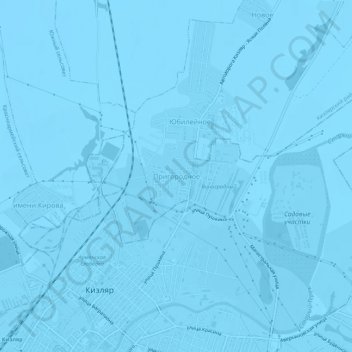 Prigorodnoye topographic map, elevation, terrain