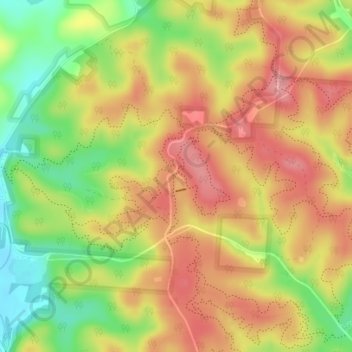 Utah Ridge Pond Day Use Area topographic map, elevation, terrain