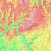 Waldbrunn topographic map, elevation, terrain