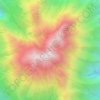 Mount Merbabu topographic map, elevation, terrain