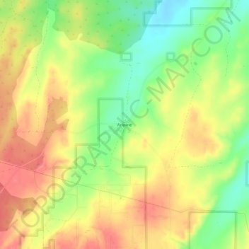 Aripine topographic map, elevation, terrain