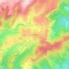 La Grange Flachon topographic map, elevation, terrain