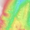 Batardière topographic map, elevation, terrain