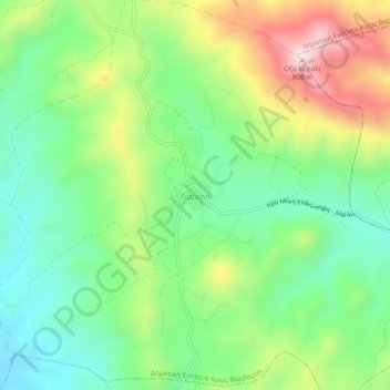 Larani topographic map, elevation, terrain