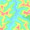 Printer topographic map, elevation, terrain