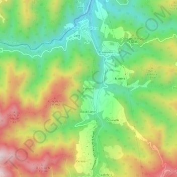 Fornisco topographic map, elevation, terrain