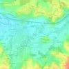 Dérontay topographic map, elevation, terrain
