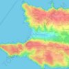 Baie des Trépassés topographic map, elevation, terrain
