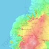 Beau Bassin-Rose Hill topographic map, elevation, terrain
