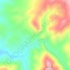 Cerro del Cura topographic map, elevation, terrain