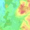 Mühlhausen topographic map, elevation, terrain