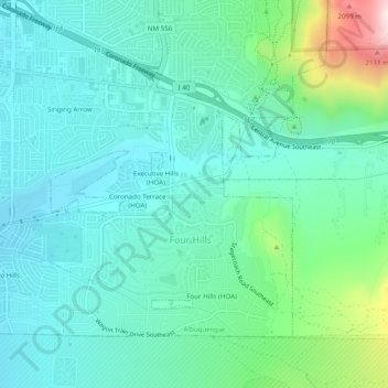 Winterwood Park (HOA) topographic map, elevation, terrain