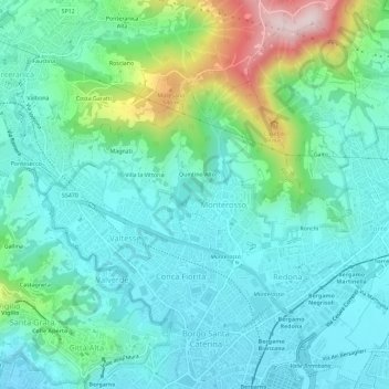 Quintino Basso topographic map, elevation, terrain