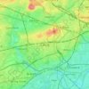 Ealing topographic map, elevation, terrain