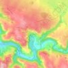 Ampiac topographic map, elevation, terrain