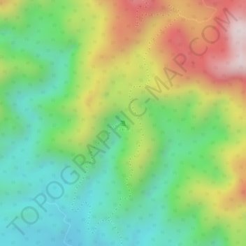 Lata Kijang topographic map, elevation, terrain