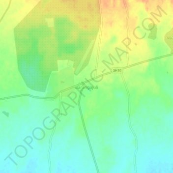 Barangajuli topographic map, elevation, terrain