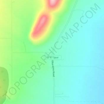 Almo topographic map, elevation, terrain