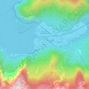 Winkl topographic map, elevation, terrain