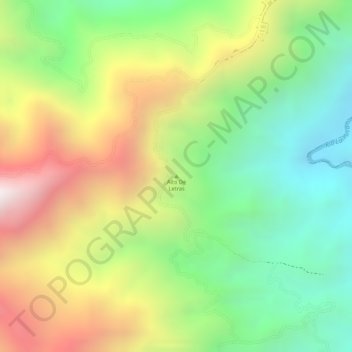 Alto De Letras topographic map, elevation, terrain